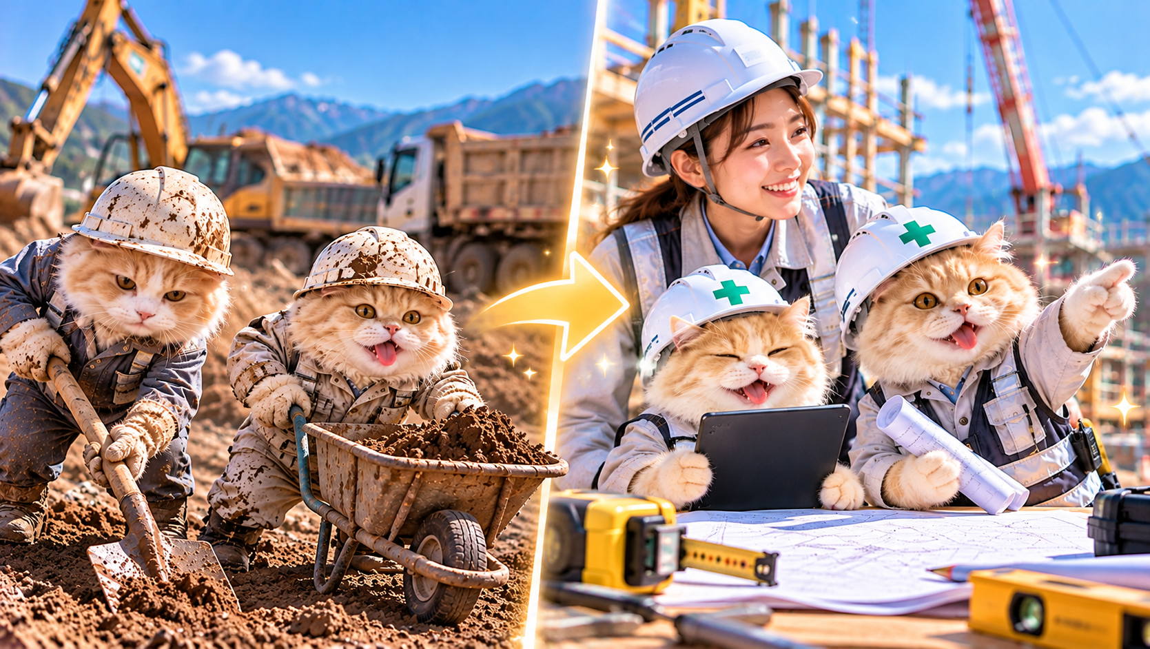 土木作業員から、現場を動かす施工管理へ。経験を武器に、スキルアップと高給与、その先のキャリアをつかもう。